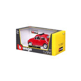 *18-22099 Bburago - Fiat 500L (1968), rosso - Scala 1:24